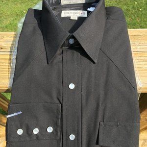 SHELPERS - WESTERN SOLID LONG SLEEVE OXFORD